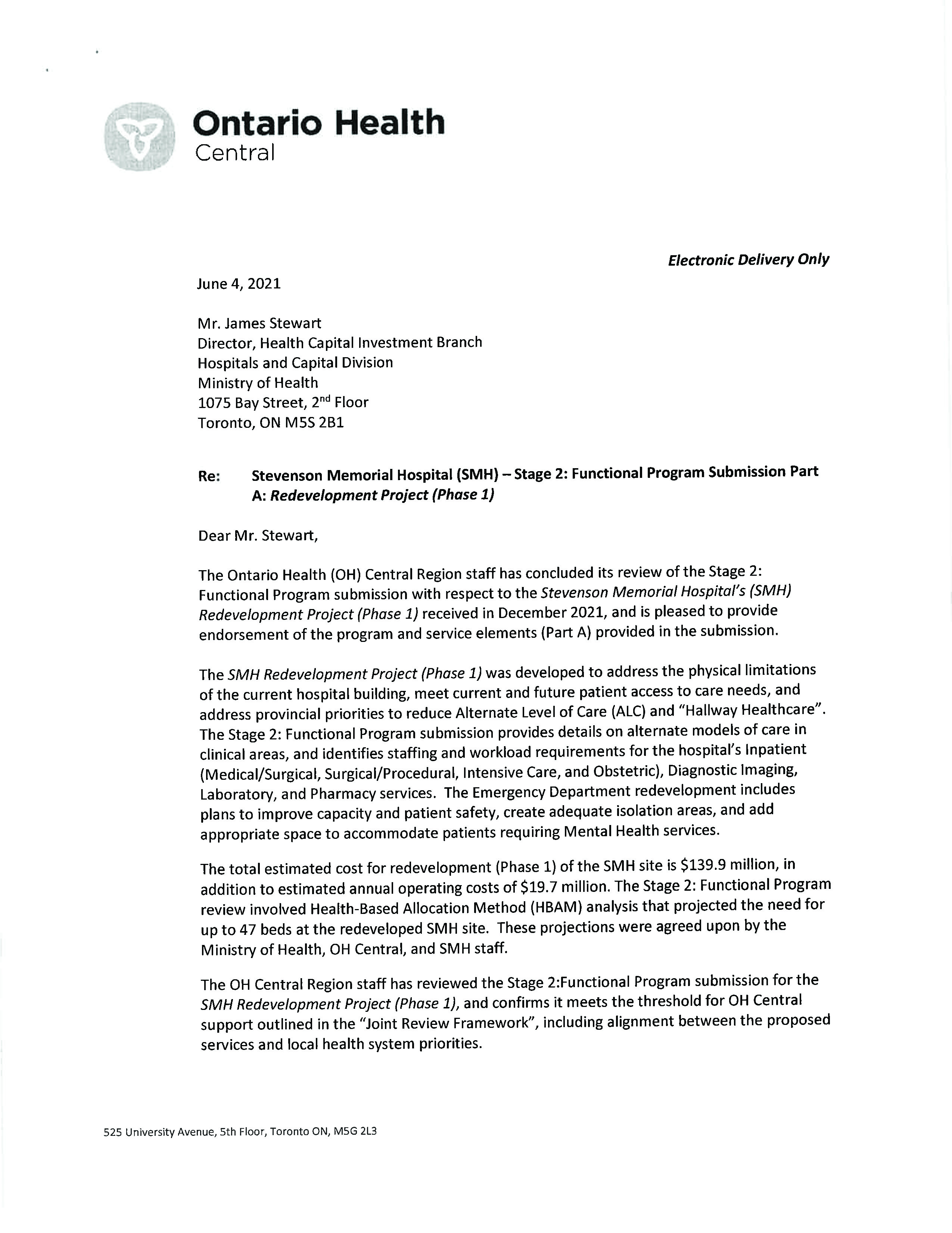 Support Letter Ontario Health